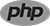 PHP logo in grey scale