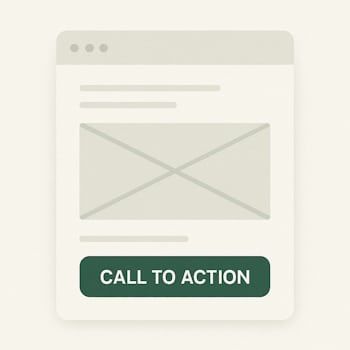 Eksempel på design av call to action knapp