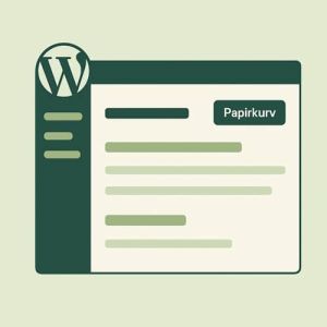 Visning av Papirkurv-fanen i WordPress med valgene gjenopprett eller slett permanent