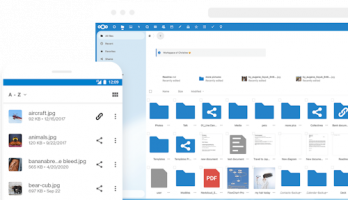 Bruker som lagrer filer i Nextcloud-grensesnittet