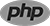 PHP logo in grey scale