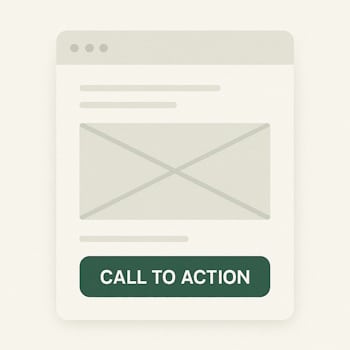 Eksempel på design av call to action knapp