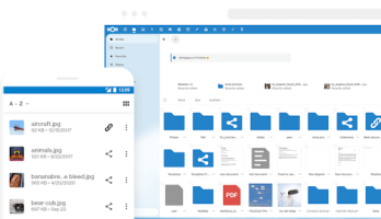 Bruker som lagrer filer i Nextcloud-grensesnittet