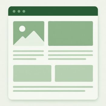 Eksempel på nettside uten tydelig call to action